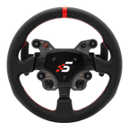 Volante GT1 de cuero tipo R de 330 mm SIMAGIC con levas de cambio para simulador simracing