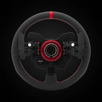 Volante GT1 de cuero tipo R de 330 mm SIMAGIC con levas de cambio para simulador simracing
