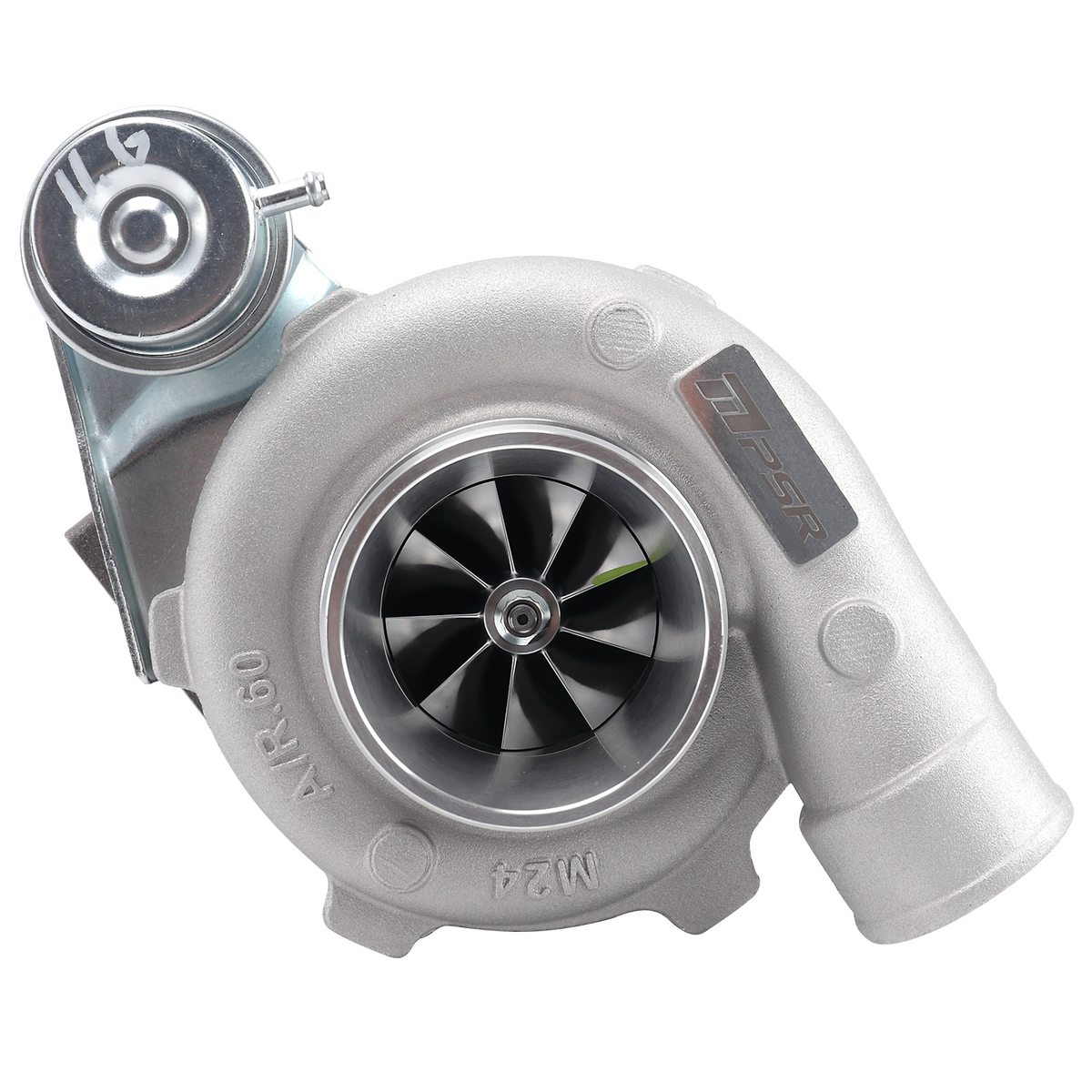 Turbo Pulsar PSR 3071 GEN2 Compact 650 CV 0,86 entrada T25 salida de 5 tornillos IWG actuador estampado 11,6 PSI
