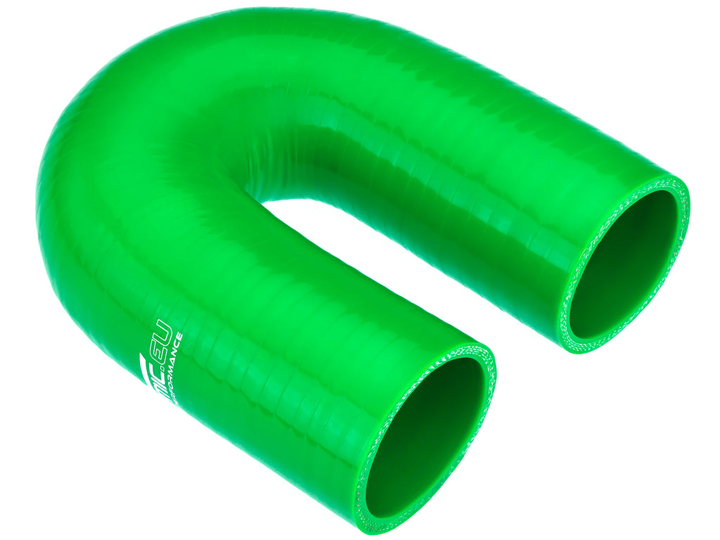 Codo de silicona 180' 51 mm verde
