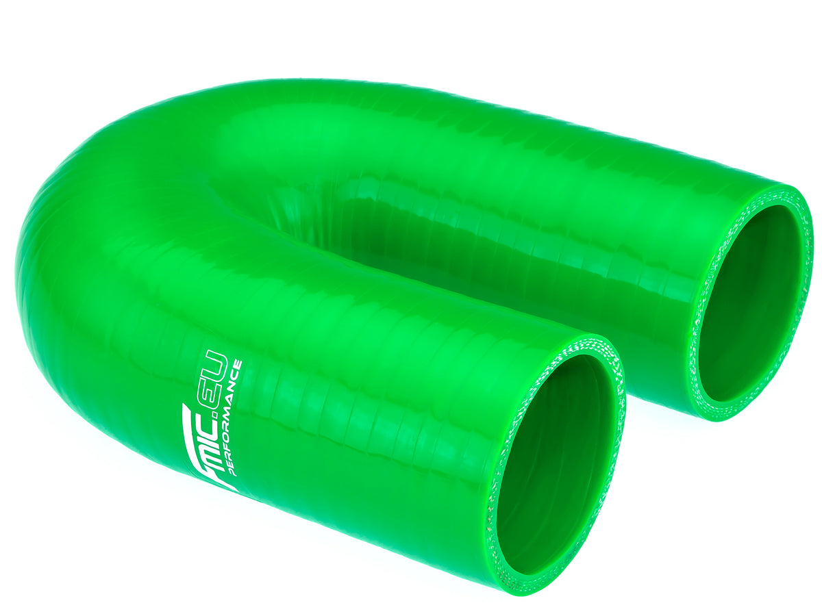Codo de silicona 180° 54 mm verde