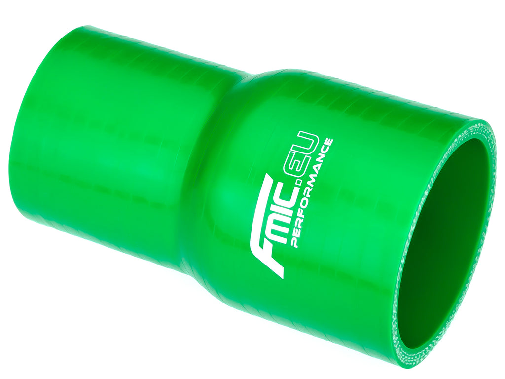 Reductor recto de silicona 63/70 mm verde