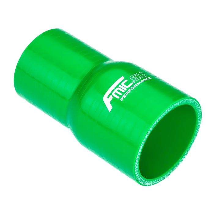 Straight silicone reducer 76/89 mm green