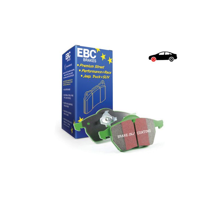 DP61614 Brake Pads GREENSTUFF EBC Brakes for Jeep Compass MK Patriot Jeep Compass Patriot Mitsubishi Outlander Outlander Sport