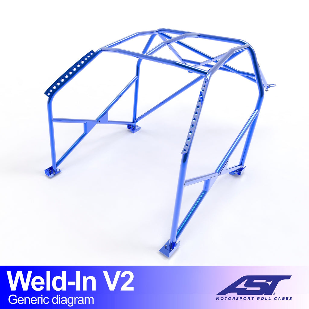 Arco de seguridad Honda CRX (EF/ED/EE) Coupé 3 puertas Weld In V2