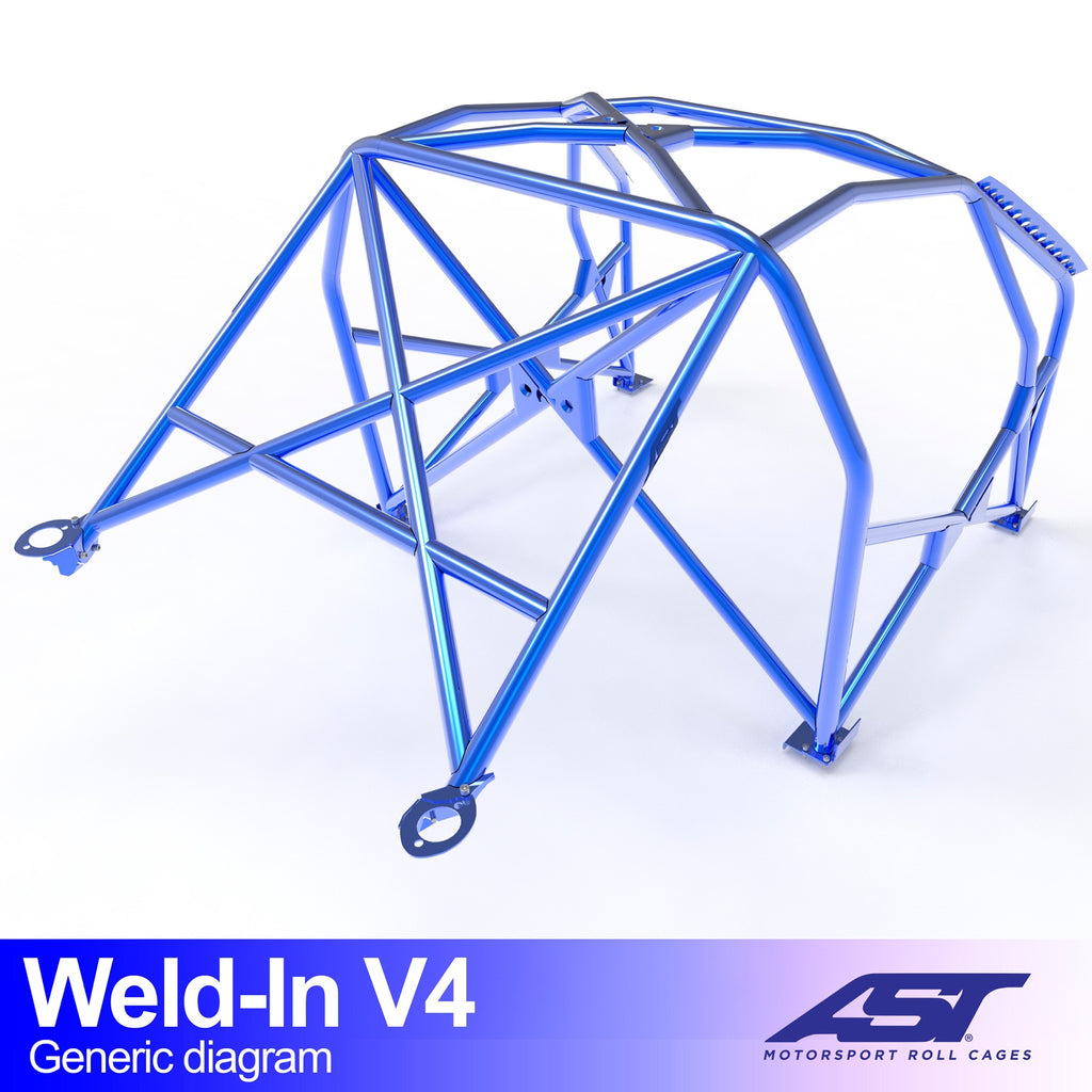 Arco de seguridad Honda CRX (EF/ED/EE) Coupé 3 puertas Weld In V4