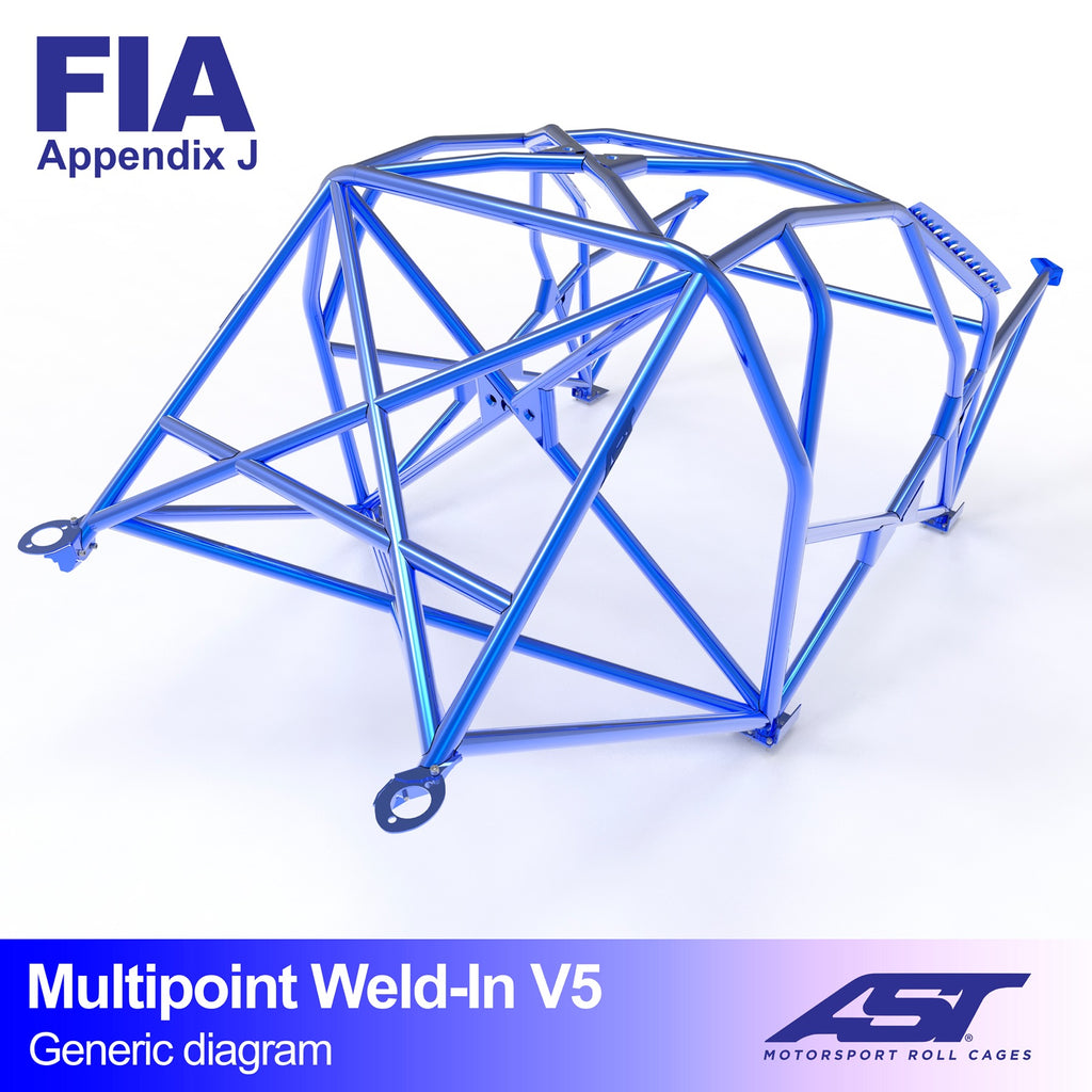 Arco de seguridad Honda Civic (EK) Hatchback 3 puertas Multipoint Weld In V5