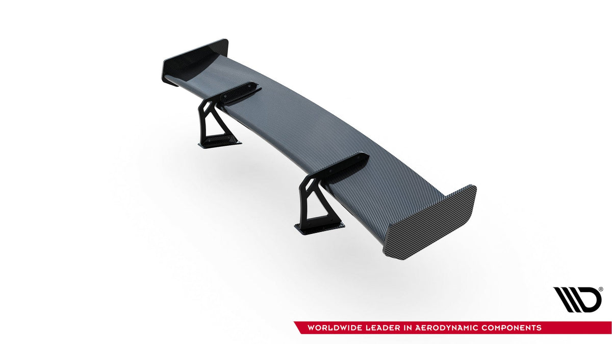 Alerón de carbono con soportes cuello de cisne para Honda Civic SI Mk10