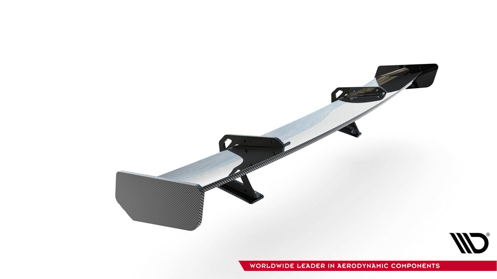 Alerón de carbono con soportes cuello de cisne para Honda Civic SI Mk10