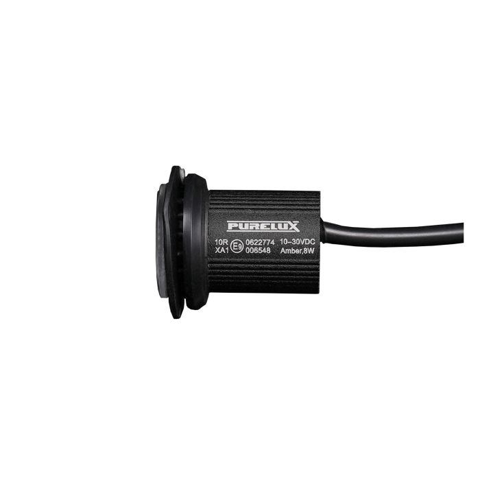Purelux round LED warning beacon strobe light 12V 24V 36mm 8W