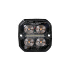 Luz de advertencia y posición LED Purelux Ultra Slim Square ámbar / rojo 60 mm 12V 24V 8W