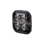 Purelux Ultra Slim Square White/Red Position Warning LED Beacon 12V 24V 60mm 8W