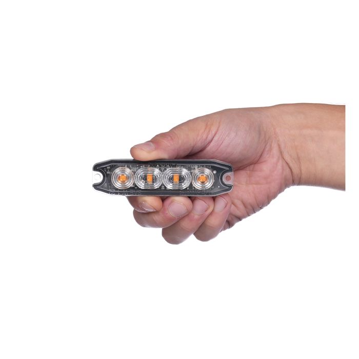 Purelux Ultra Slim 12V 24V 96mm 8W LED Strobe Warning Beacon