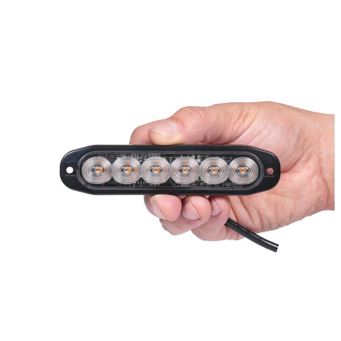 Purelux Ultra-Slim LED Strobe Warning Beacon 12V 24V 118mm 12W