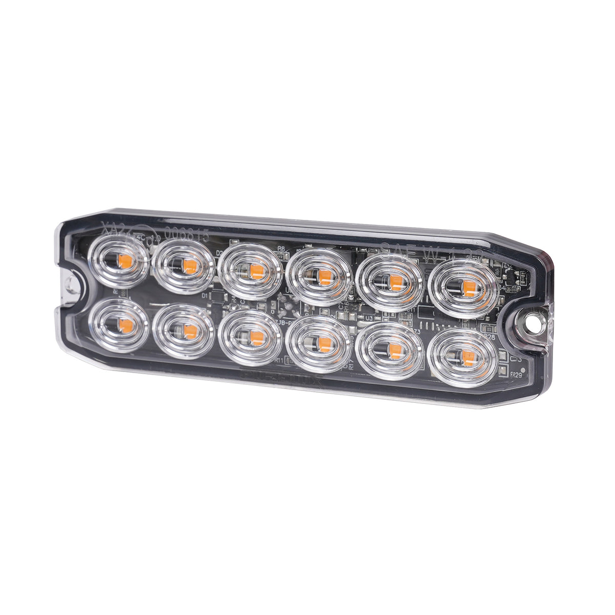 Luz de advertencia rotativa LED Purelux Strobe Ultra Slim 12V 24V 111 mm 15W