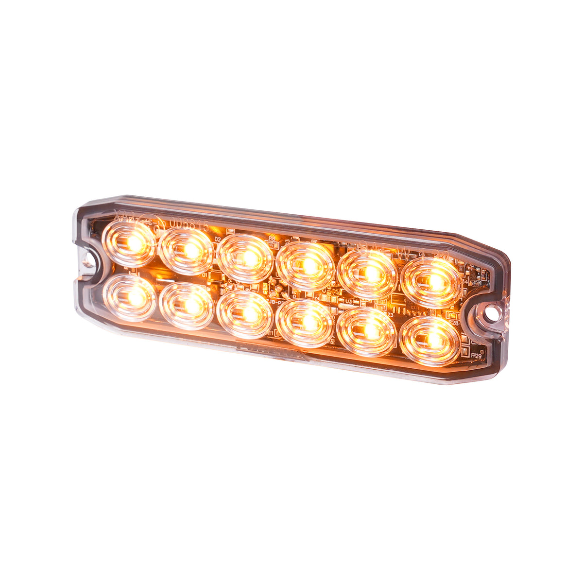 Luz de advertencia rotativa LED Purelux Strobe Ultra Slim 12V 24V 111 mm 15W