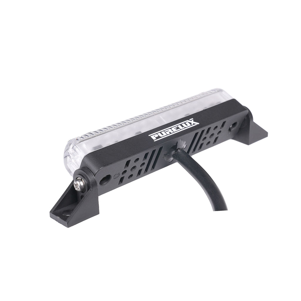 Luz de advertencia rotativa LED Purelux Strobe Sweeper HD 12V 24V 90 mm 18W