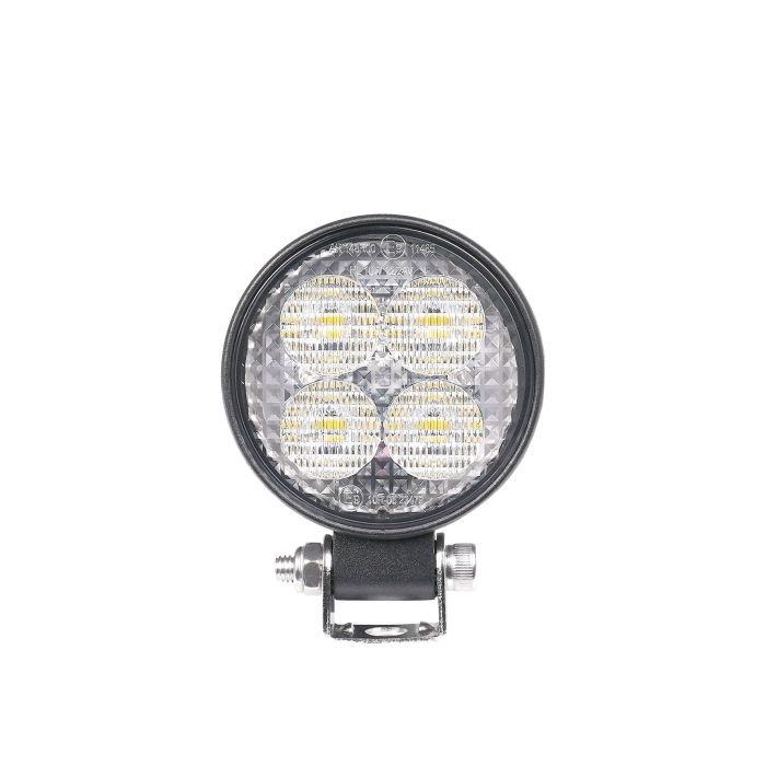 Purelux Terrain Black Mini Round 7cm 12W LED Work Light with Wide Beam