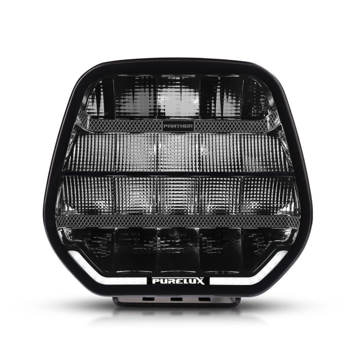 Purelux Panther 9-inch 23cm 210W Round Black LED Auxiliary Light.