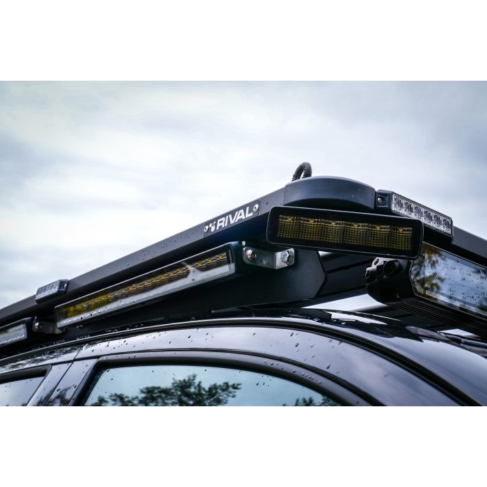 Purelux Terrain black ultra-slim LED work light, 16 cm, 30 W.