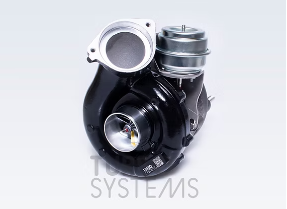 Turbocompresor Upgrade con control de presión por vacío TurboSystems HTD2872 para BMW 3.0d M57 E46 / E83