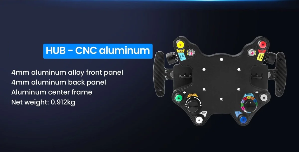 Buje de volante SIMSONN para simulador simracing - Aluminio CNC