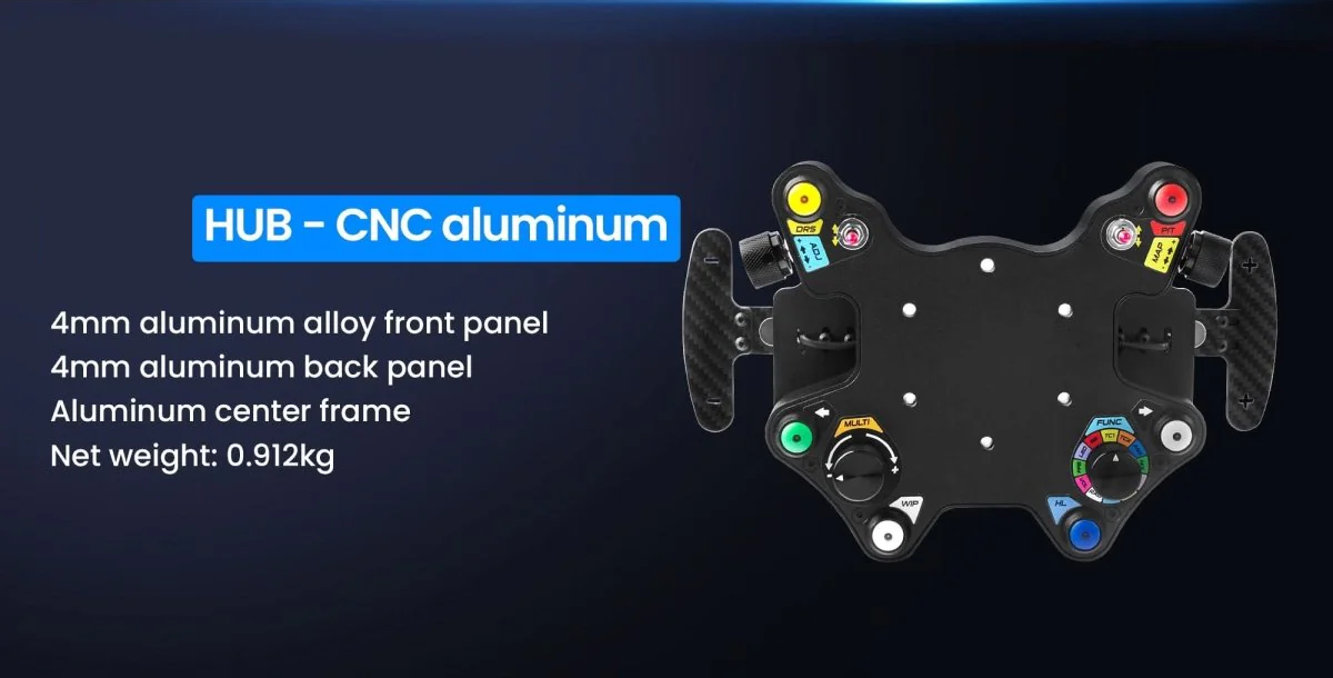 Buje de volante SIMSONN para simulador simracing - Aluminio CNC
