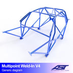 Arco de seguridad Hyundai I30 (PDE/PDEN) Hatchback 5 puertas Multipoint Weld In V4
