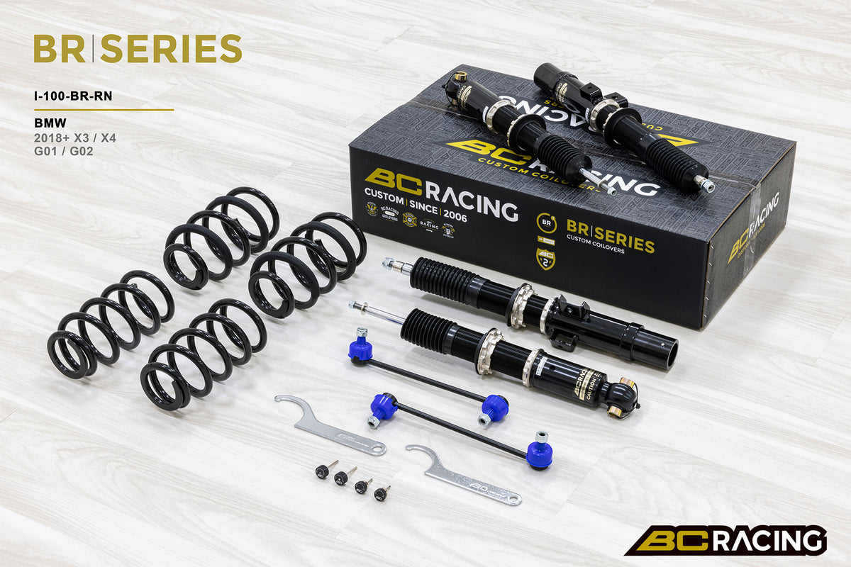 Coilovers BC Racing I-100-BR-RN para BMW X4 G02 (AWD) 2018+
