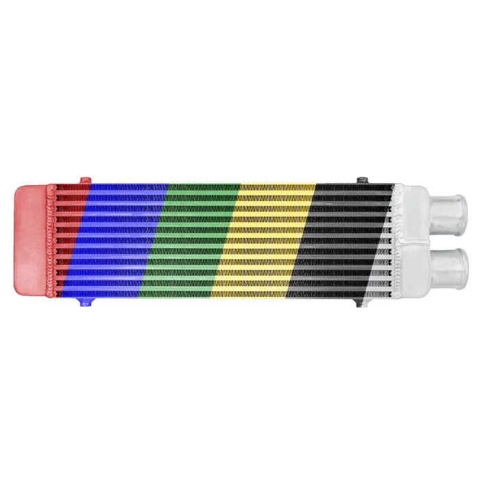 Intercooler 550x180x65mm, un lado, color FMIC.EU
