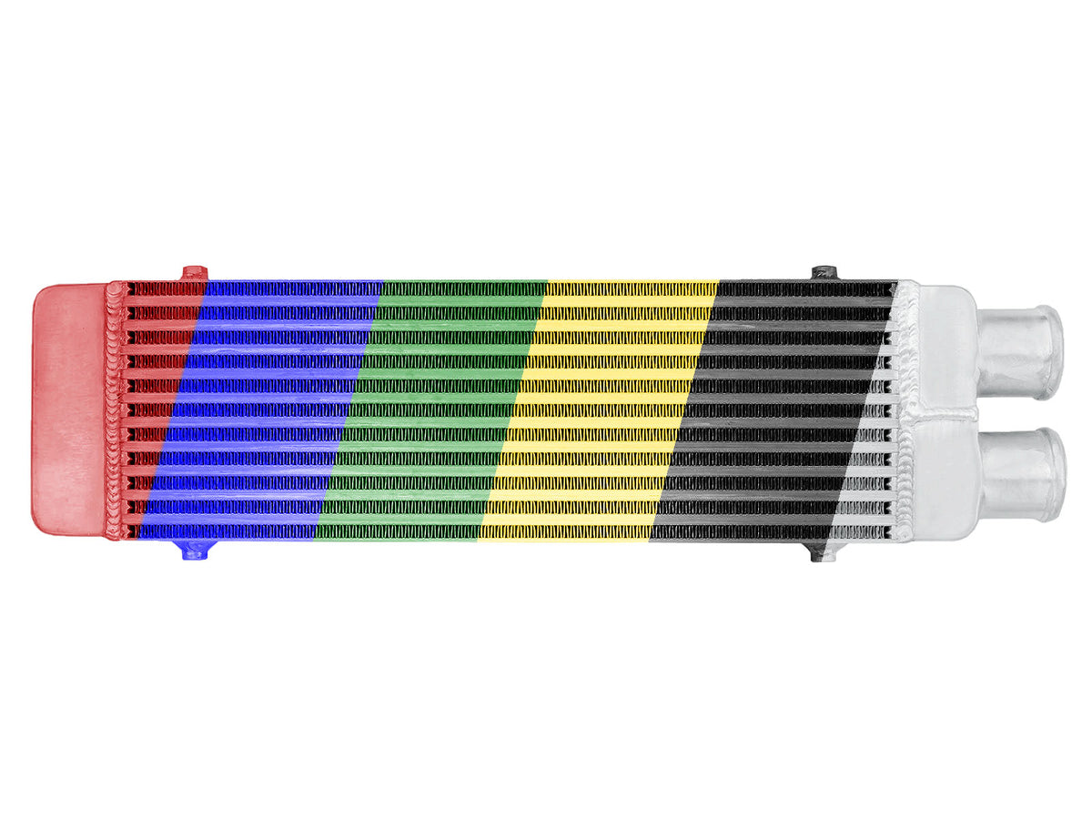 Intercooler 550x180x65 mm de un solo lado color FMIC.EU