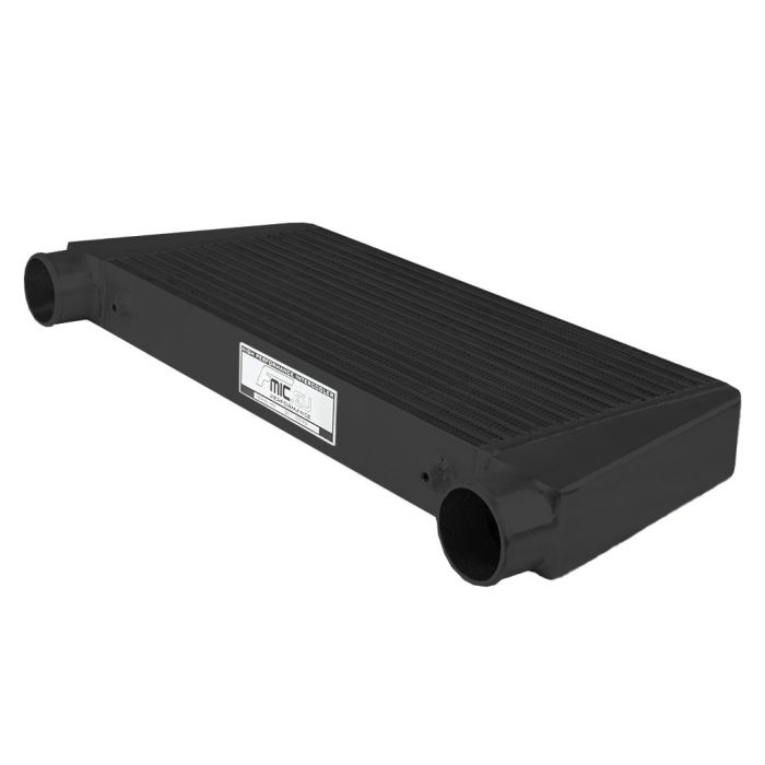 Intercooler 600x280x76mm FMIC.EU Entrada/Salida hacia arriba, color negro.