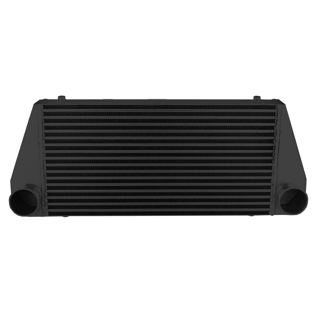 Intercooler 600x300x76 mm FMIC.EU entrada / salida trasera negro
