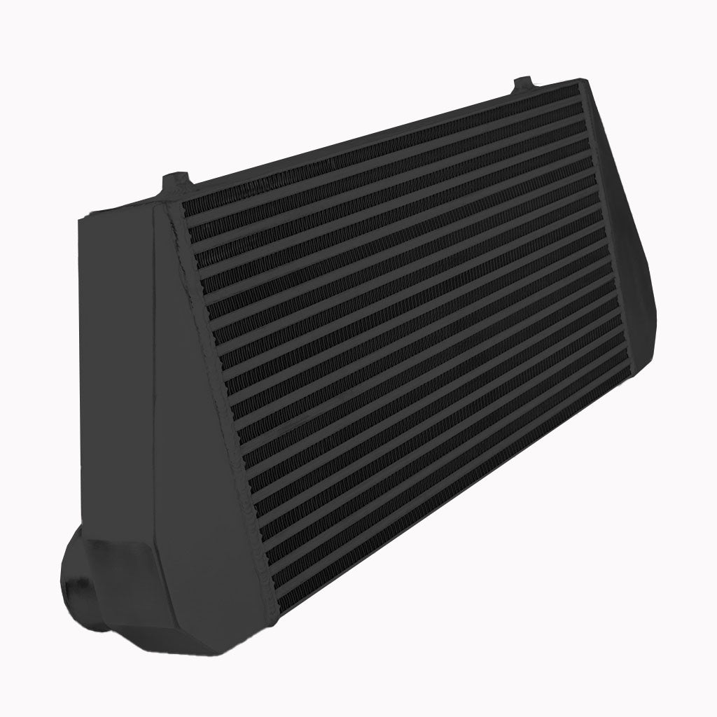 Intercooler 600x300x76 mm FMIC.EU entrada / salida trasera negro