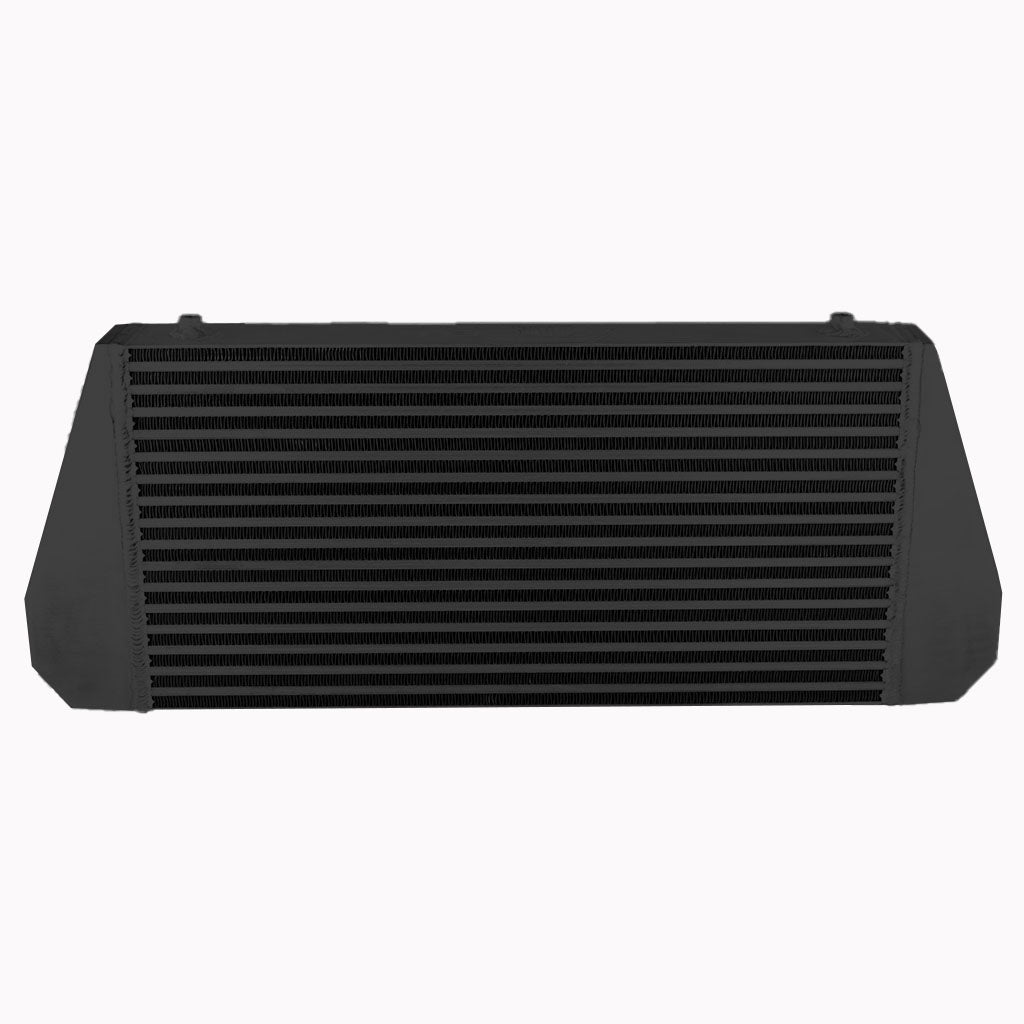Intercooler 600x300x76 mm FMIC.EU entrada / salida trasera negro