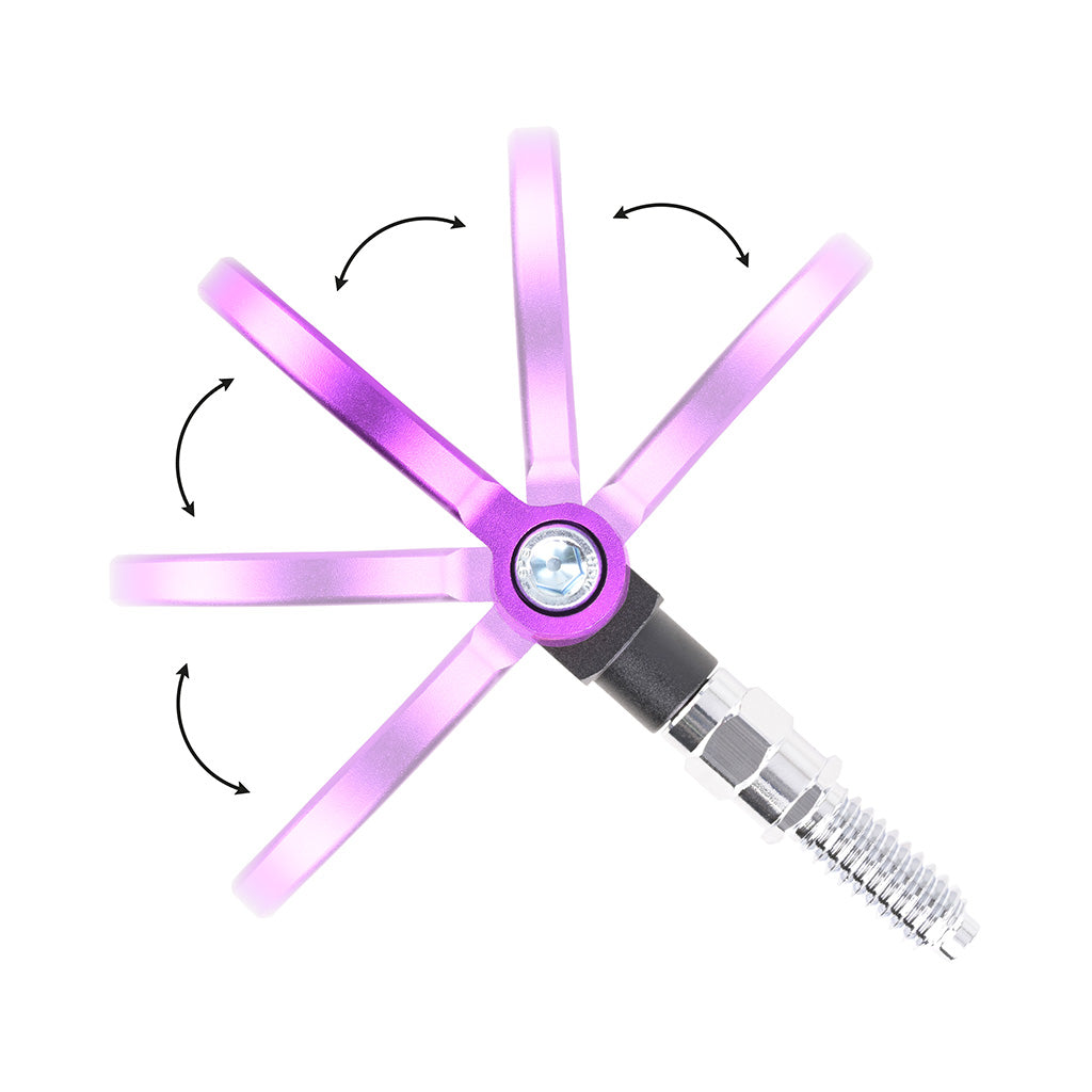 Gancho de remolque redondo Jr.Spec M16x3.0 morado