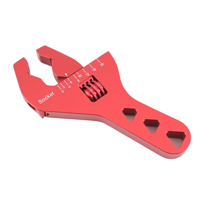Adjustable AN3-AN20 wrench (red)