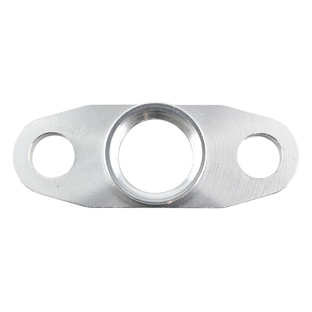 Brida de retorno de aceite 1/2 NPT hembra para turbocompresores Garrett GT40–GT55