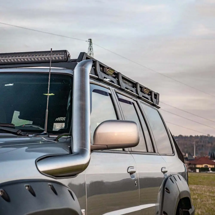 Baca de techo larga de aluminio con retroiluminación IOD Performance para Nissan Patrol Y61 LWB