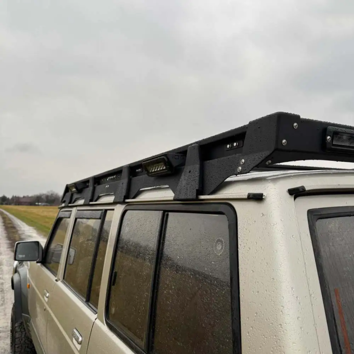 Baca de techo larga de aluminio sin iluminación IOD Performance para Nissan Patrol Y60 LWB