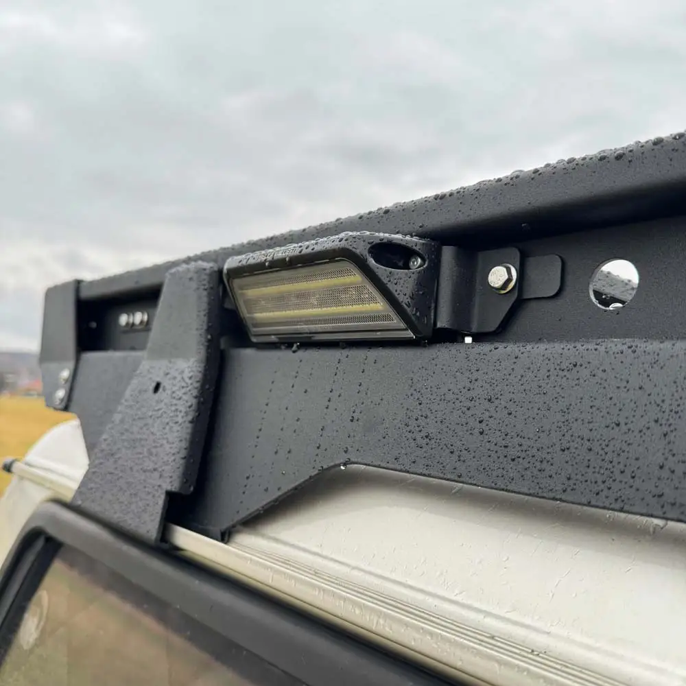 Baca de aluminio corta con retroiluminación IOD Performance para Nissan Patrol Y60 SWB