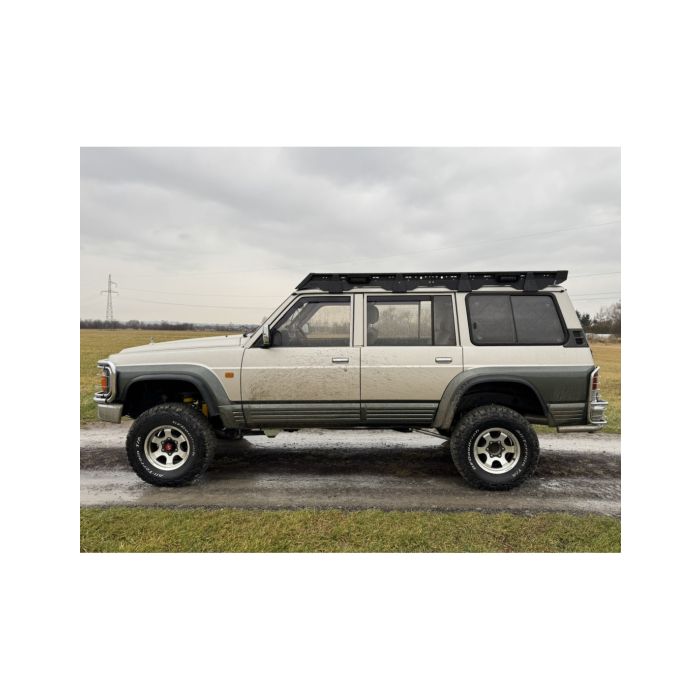 Baca de techo larga de aluminio con retroiluminación IOD Performance para Nissan Patrol Y60 LWB