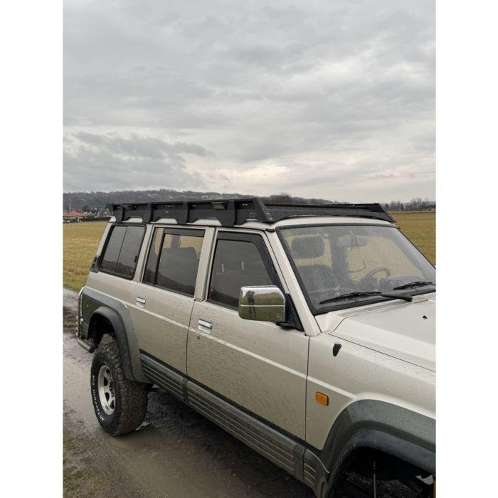 Baca de techo larga de aluminio con retroiluminación IOD Performance para Nissan Patrol Y60 LWB