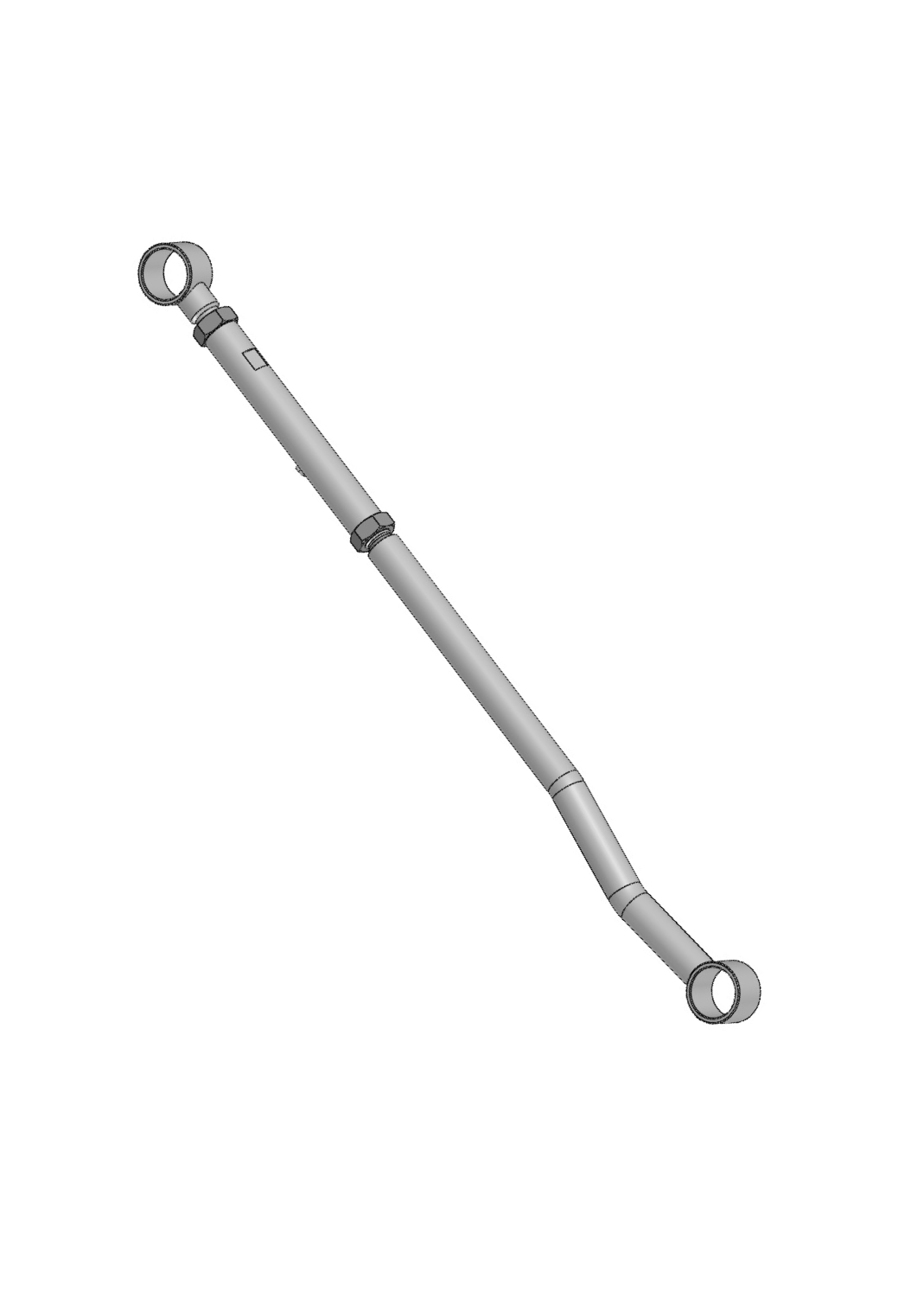 Panhard delantero regulable IOD Performance para Nissan Patrol Y60 Y61 2.8 RHD