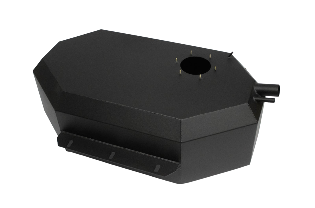 Depósito de combustible de 110 L en INOX con pintura en polvo negra IOD Performance para Nissan Patrol Y60 Y61