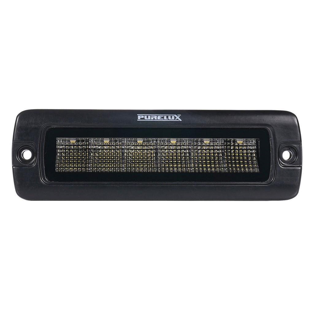 Faro de trabajo Purelux Black Flush-Mount Slim 20 cm 30W Flood IOD Performance 1 ud.
