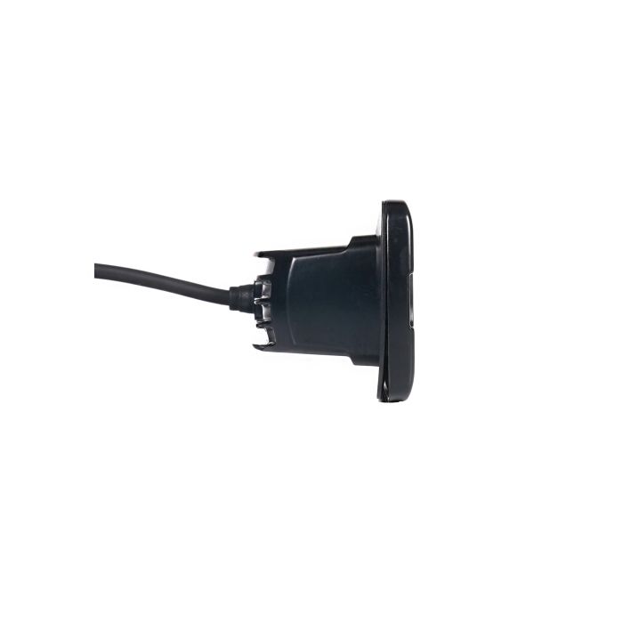 Lámpara de trabajo Purelux negra, empotrable, delgada, 20 cm, 30 W, haz de luz amplio, IOD Performance, 1 unidad.