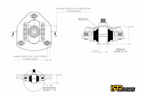 Placas de camber/caster regulables IRP para coilovers con M12x1.25 para BMW E30 E34