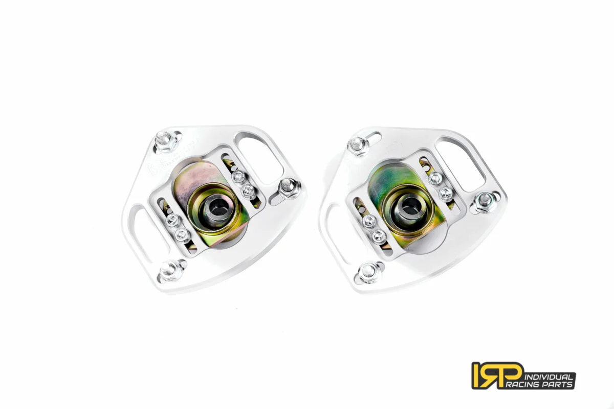 Placas de camber y caster regulables IRP para muelles originales M12x1,25 para BMW E46 no M