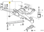 IRP Silentblock de diferencial de poliuretano 90SH para BMW E34 E32